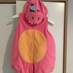 Toddler pink adorable dinosaur costume